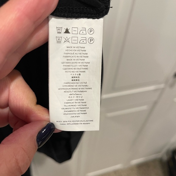 Michael Kors Black Stretch Jumpsuit w/ Lace Sleeves (Size XS) - Picture 6 of 9